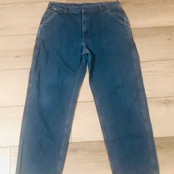 Carhartt Other - Carhartt FRB13 DNM FR Flame Resistant Fire HRC 2 Denim Jeans Men's Size 38x34